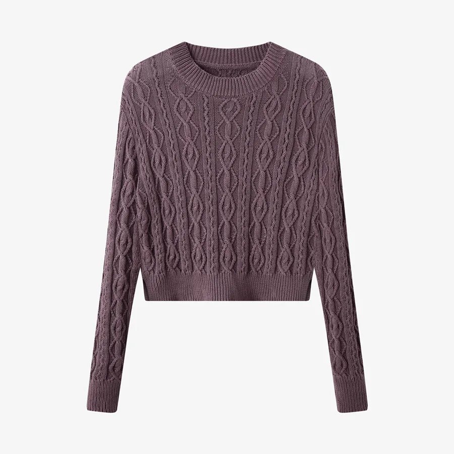 Grape knitted Tops