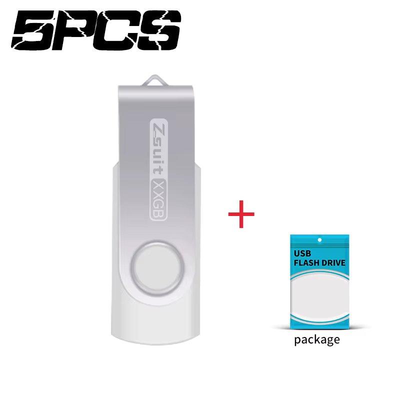 Zsuit 5Pcs/Lot USB 2.0 Flash Drive 4GB 8GB Pendrive 16G 32GB Flash Memory Stick 64GB Hight Speed Pen Drives Storage key Usb