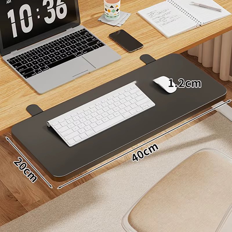 Non-punching Desktop Extending Board Foldable Office Computer Working Extension Table Lengthening Desk For Keyboard Mouse
