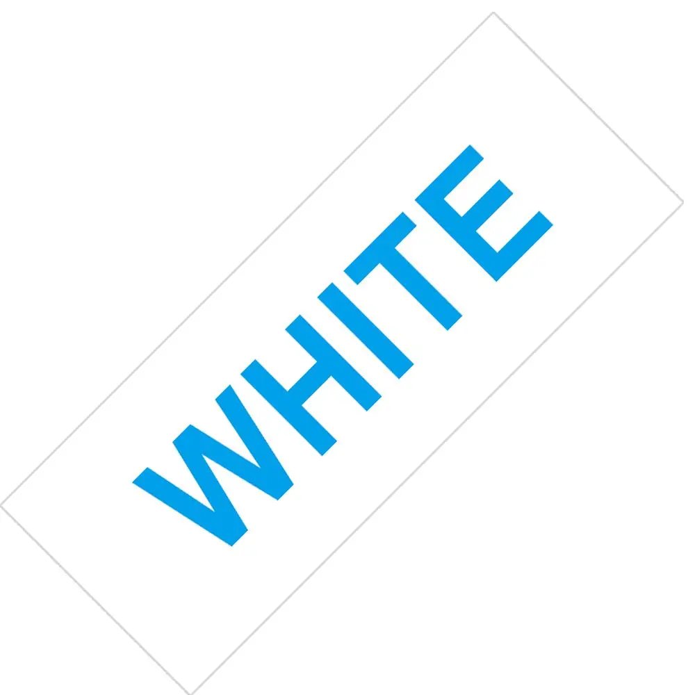 Blue on White