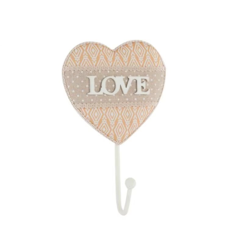 Wall hangers Wall Hanger Wood 1 hook "Love" 134382