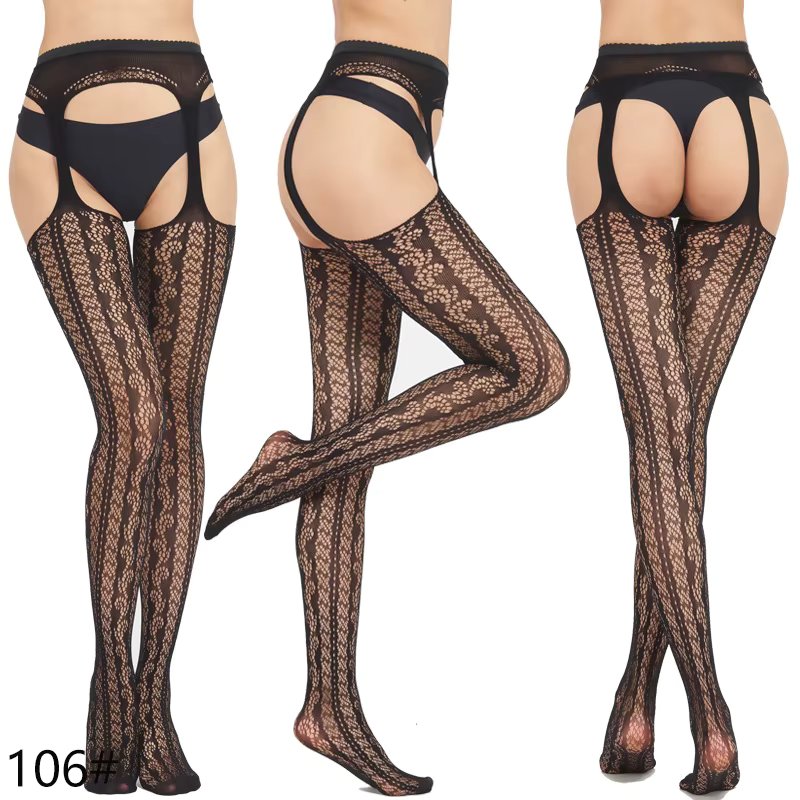 Women Sexy Lingerie Pantyhose Erotic Stockings Medias Hombre Mesh Open Crotch Fishnet Panty Bottoming Lntimate Goods For Sex