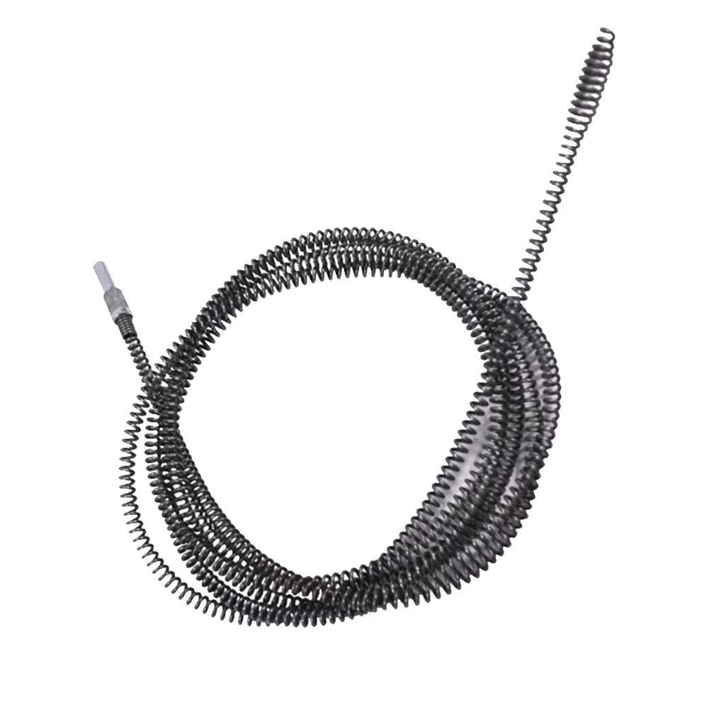 1-10M Sewer Pipe Unblocker Bathroom Hair Sewer Sink Cleaning Tools Snake Spring Pipe Dredging Tool Pipeline Kitchen Accessories