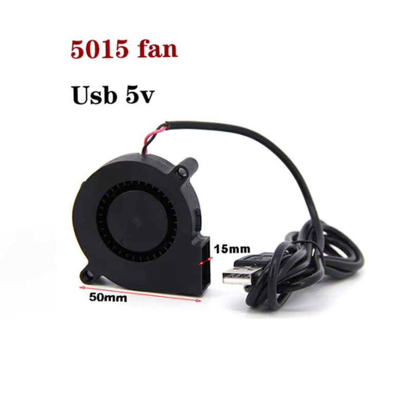 5V USB 5015 7515 7530 Blower Turbo Cooling Fan Brushless 5cm 7cm for 3D Printer Cooler DC Cooler Power Inverter Air Pump PC CPU