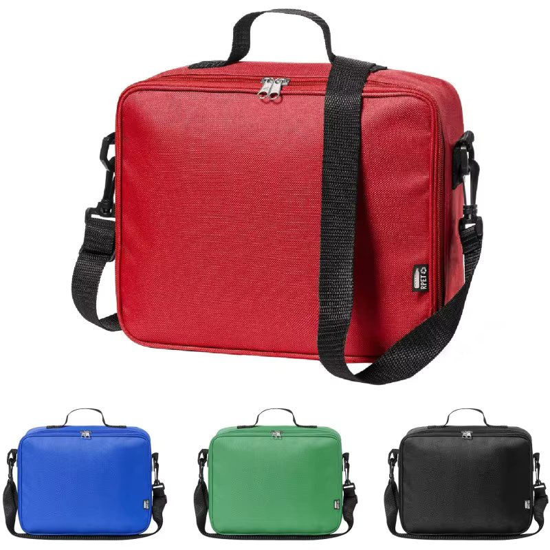 Eurasian shop®Portable fabric fridge with reinforced Base, Isotherm Interior, includes adjustable shoulder strap and handle