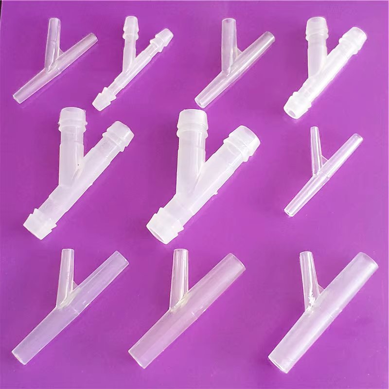 2pcs/lot 4-10mm Oblique Y Type Hose Tee Plastic Hose Silicone Tube Water Pipe Connectors S701 Joint Aquarium Parts Drop Shipping