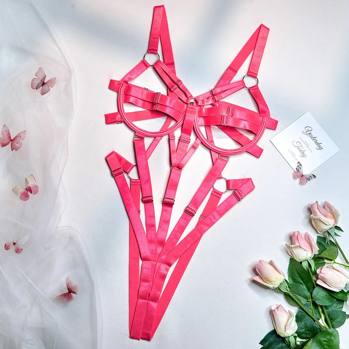 Women's Lingerie Sexy Women Underwear Uncensored Whole Bodysuits Erotic Lingerie Woman Ensemble Lingeries Femmes Strawberry Vs