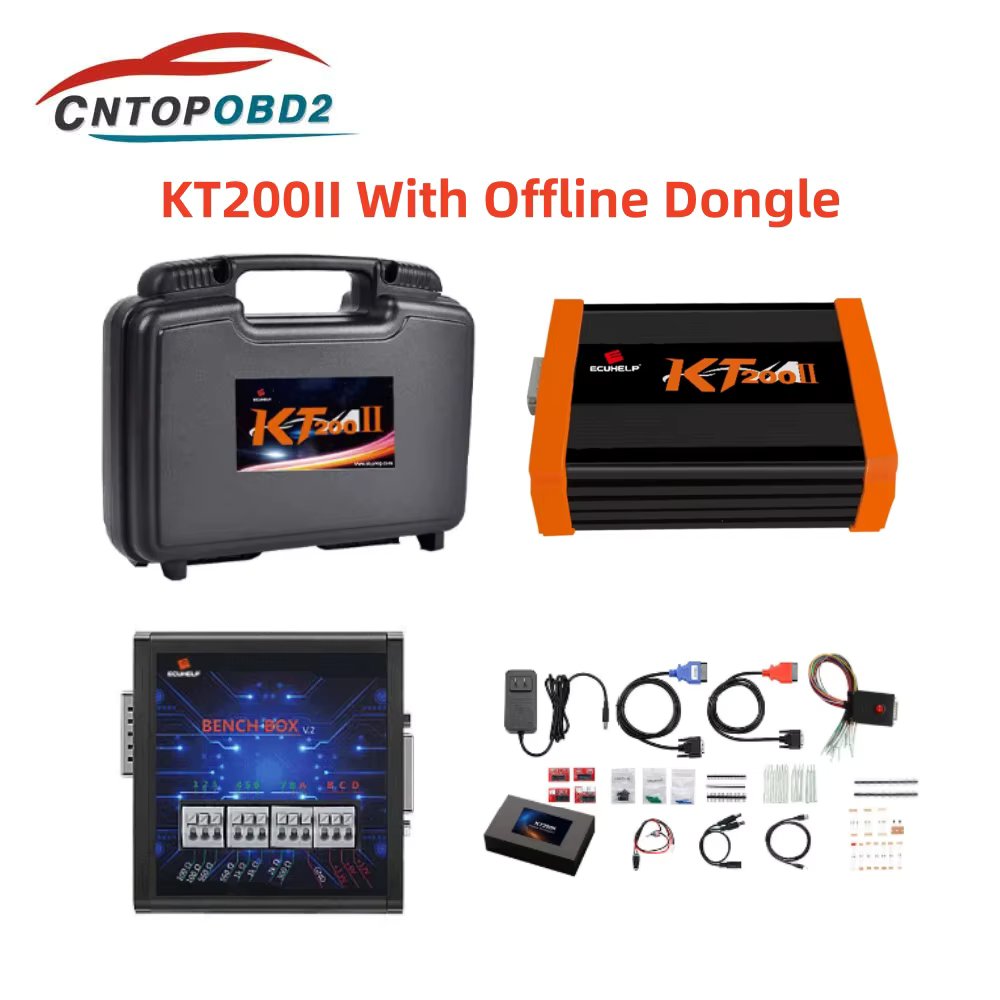 Upgrad KT200ii Online Full Version with Offline Dongle kt200 2 ECU Programmer for Car Truck Motorbike Tractor Boat ECU Master