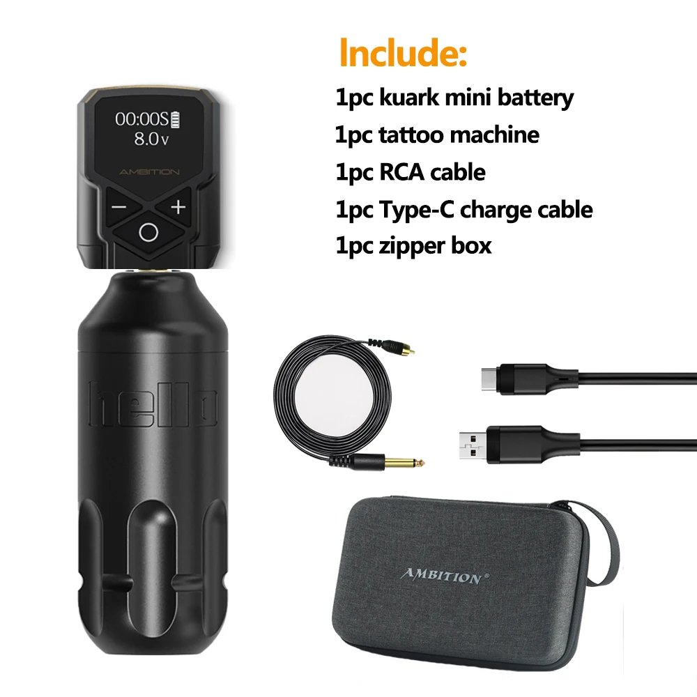 Black mini battery
