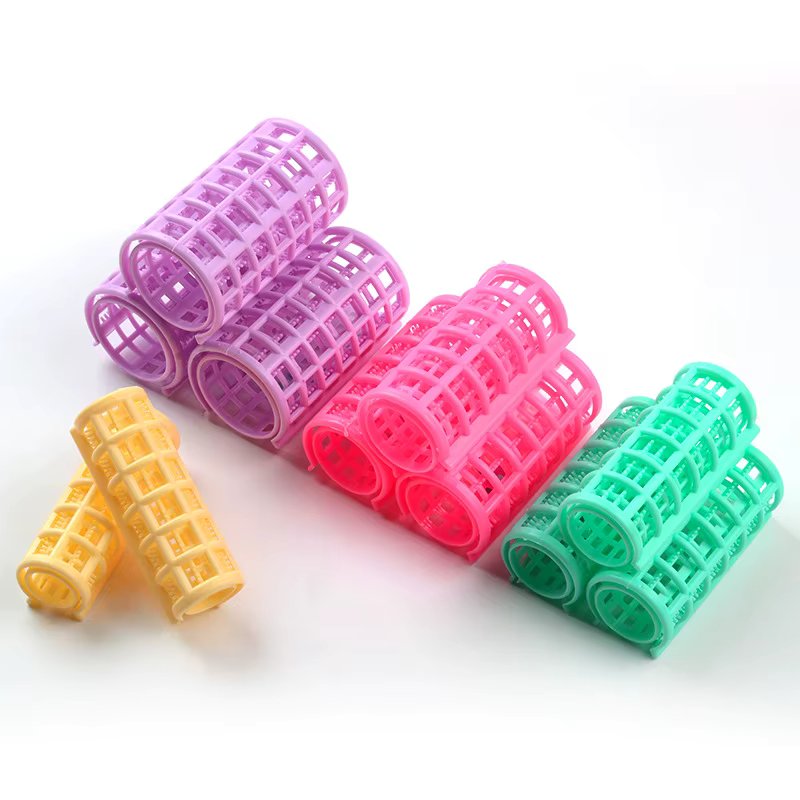 6-14pcs/set Heatless Hair Curler Rollers Large Grip Clips Lazy Curlers Hairdressing DIY Hair Styling Tool for Women Random Color
