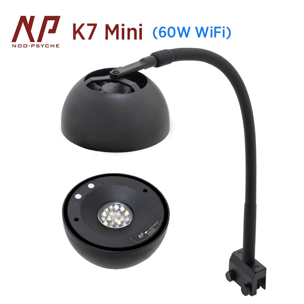 Noopsyche NP K7 Mini 60W WiFi APP Control Saltwater Marine LED Aquarium Light for Nano Coral Reef Tank