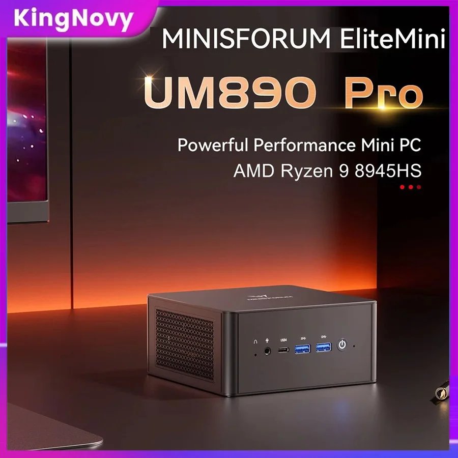 MINISFORUM Gamer Mini PC UM890 UM880 Pro AMD Ryzen 9 8945HS 7 8845HS 2*USB4.0 2*DDR5 2*PCIE4.0 windows 11 Gaming computer WiFi6
