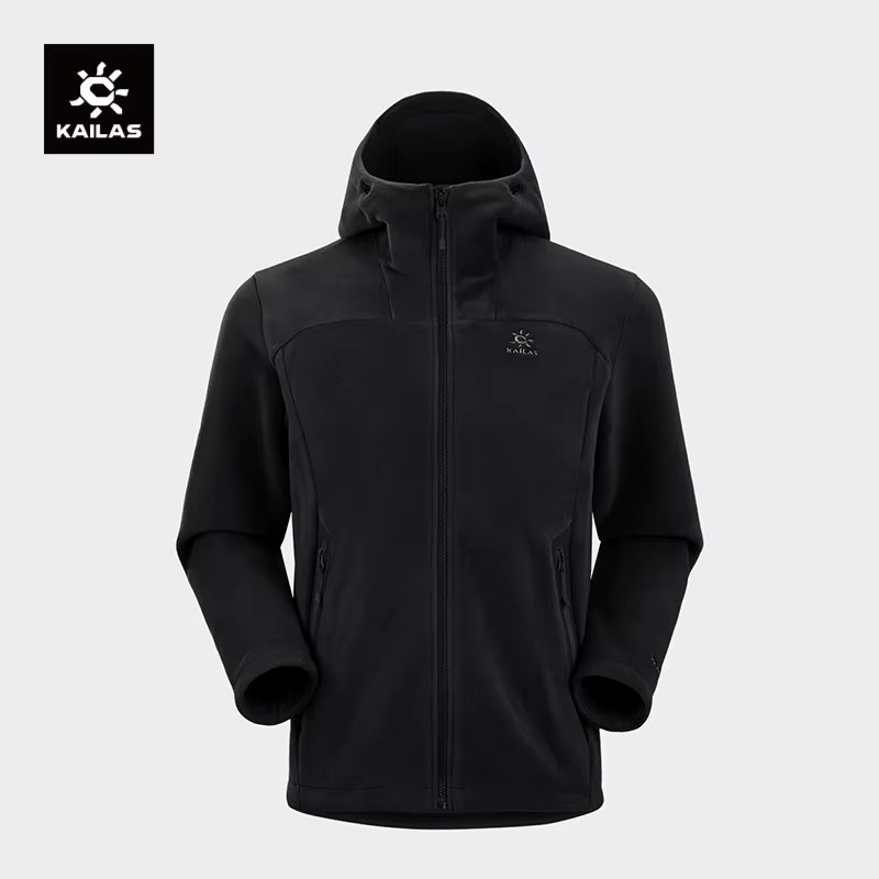 KAILAS Men's Fleece Jacket Zipper POLARMATE Antistatic Winter Climbing Trekking Camping Thermal SoftShell Coat KG2342128