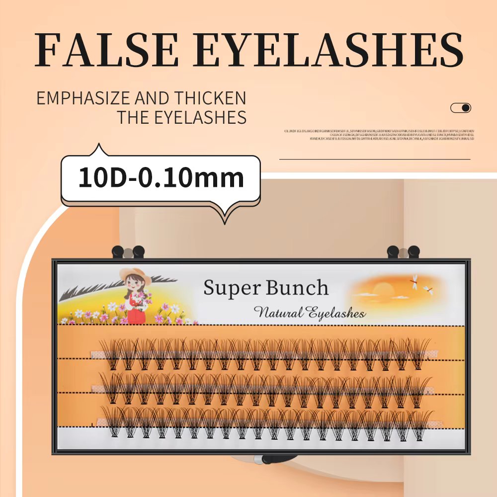 Super Bunch Soft Mink 10D Individual Eyelashes Cluster Russia Volume Eyelash Extension Premade Fan False Silk Lashes Makeup Tool