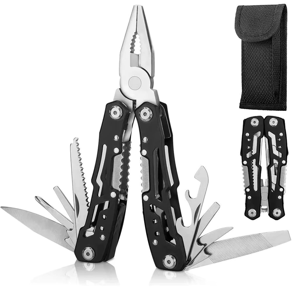 Folding Multi-tool Pocket Knife Pliers Mini Portable Fold Outdoor Hunting Survival Rescue Tactical Multipurpose Repair Tool