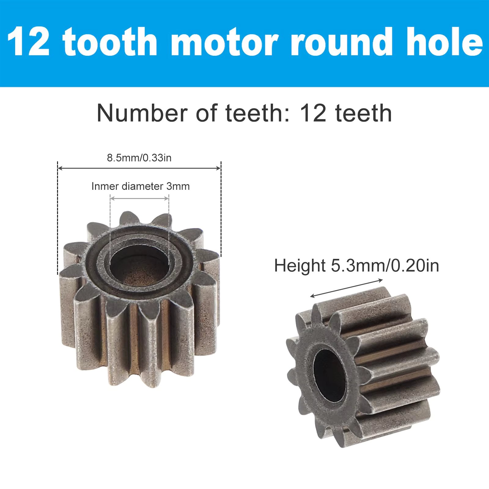 12 Teeth (8.7mm)