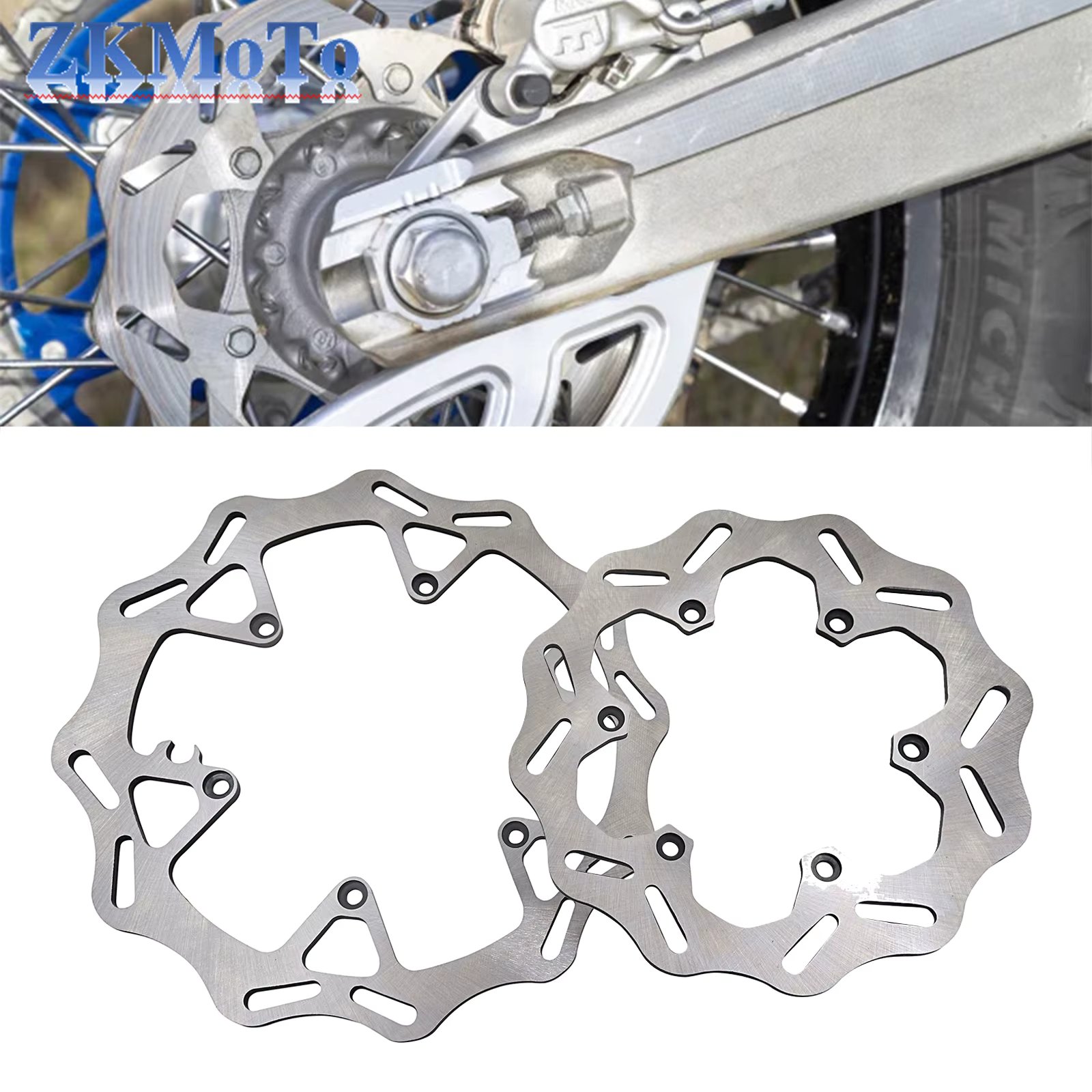 Motorcycle 260MM 220MM Front Rear Brake Disc Rotor Set For KTM EXC EXCF SX SXF XC XCF For Husqvarna TE FE TX FX TC FC 125-530cc