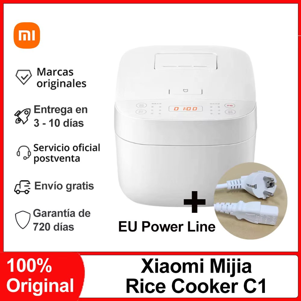Xiaomi Mijia Rice Cooker C1, Multifunctional Mini Smart Rice Cooker 650W, 3L/4L Suitable for 2-6 People, Support Soup Cooking