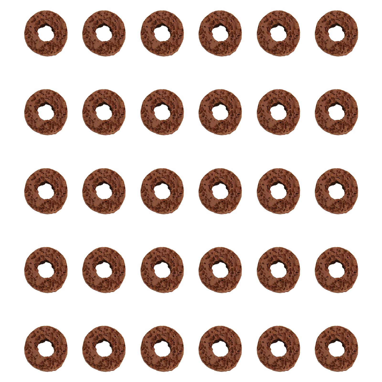 30 Pcs Aquatic Planting Ring Ceramics Tools Water Fixed Ring Filter Ring Aquarium Weights Pottery Gravity Ring