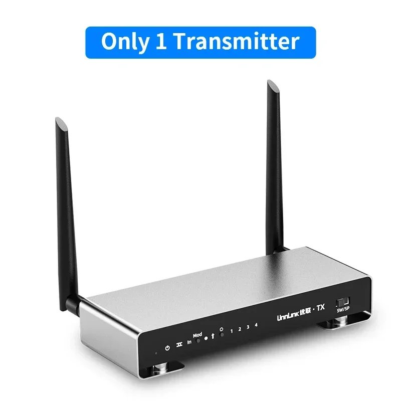 【Special Link】Unnlink 200M Wireless HDMI Video Transmitter Receiver 5G HDMI KVM Extender 1080P 1 To 4 Splitter