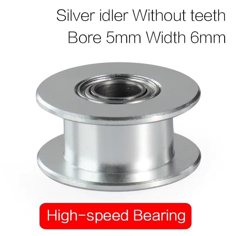 3D Printers Parts 5/10pcs 2GT 20t Idler Timing Pulley 20Teeth Wheel Bore GT2 Aluminium Gear Tooth for Synchronous belt Width 6mm