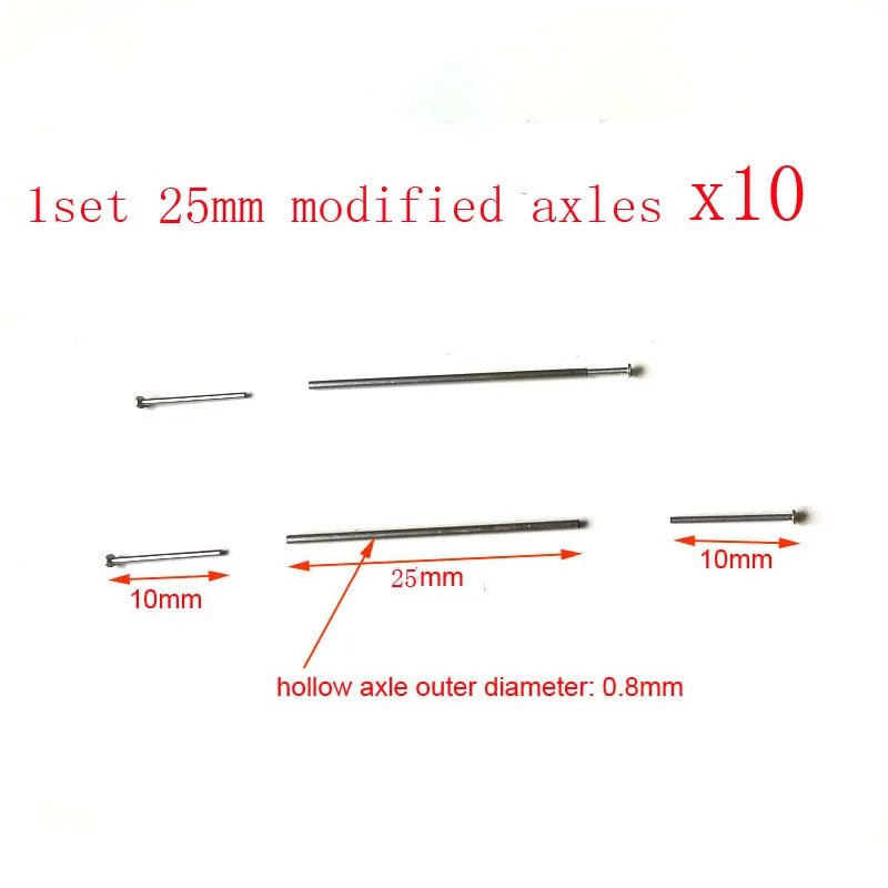 10 sets 25mm axles