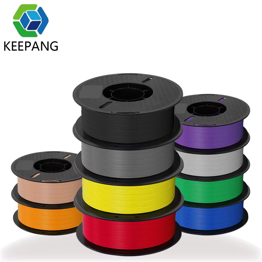 KEEPANG 3D Printer Filament 22LBS(10KG) PLA PETG ABS TPU Filament 2.2LBS(1KG)/Spool Diameter 1.75±0.03mm 3D Printing Materials