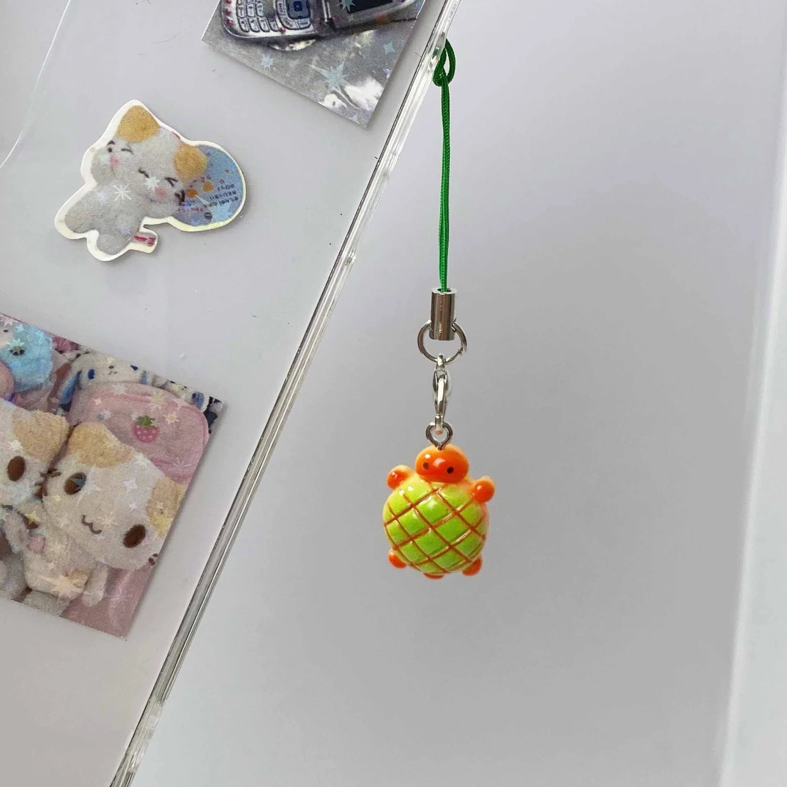 Hot Turtle Phone Charms Pendant Cute Anime Keychain Cases For iPhone 12 CCD Camera Airpods Earphones Cool Kawaii Accessories