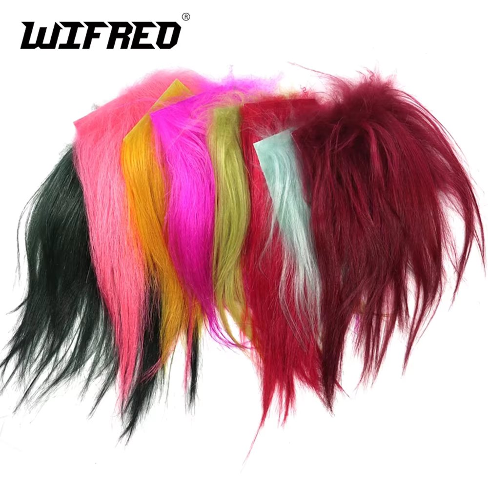 Wifreo Natural Fly Tying Material Cashmere Goat Hair For Streamer Flies Saltwater Fishing Lures Shadow Flies And Dog Tube Fly