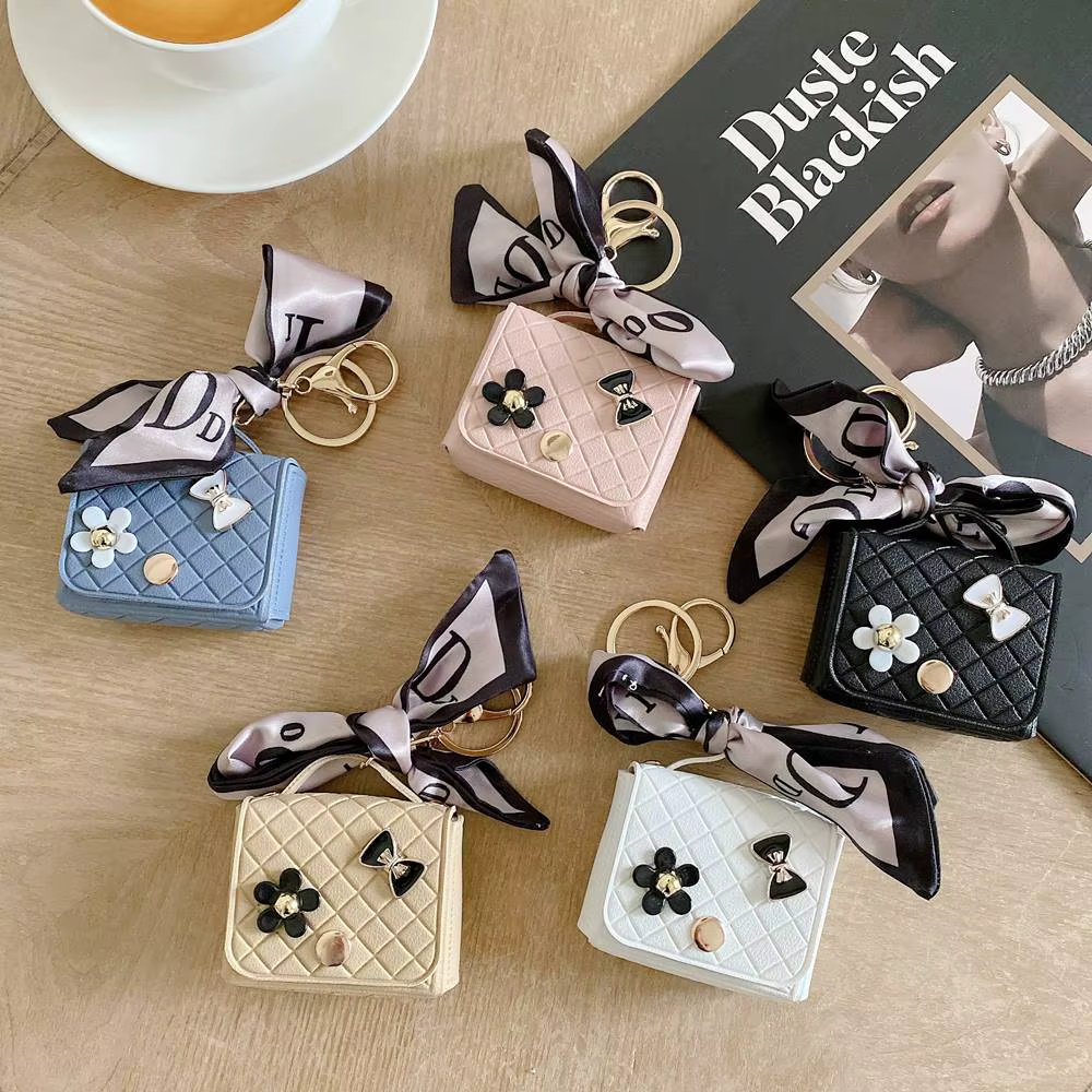 Luxury Mini Storage Bag Leather Earphone Case For Samsung Galaxy Buds2 Pro / Buds FE / Buds 2 / Buds Pro / Buds Live Cover