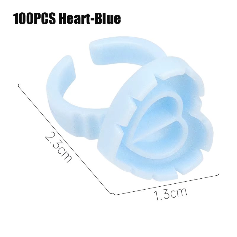 100P Heart-Blue