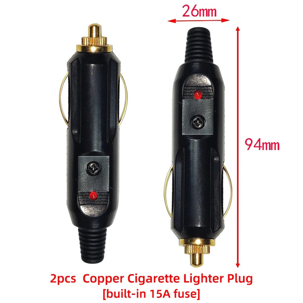 2PCS 15A Copper Plug