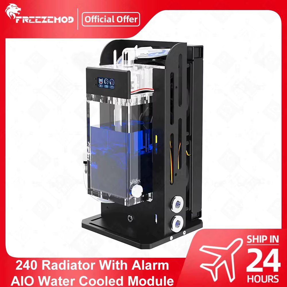 FREEZEMOD with Alarm Industrial Instrument Built-in Water-cooled Module Water Pump and Water Tank Integrated 12/24V SLMZ-LS-240S