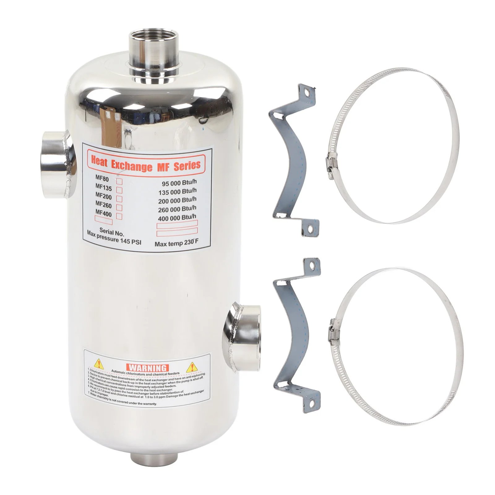 40KW Swimming Pool Heat Exchanger Stainless Steel Pool Water Heater for Spa Solar Pool Heating Accessories