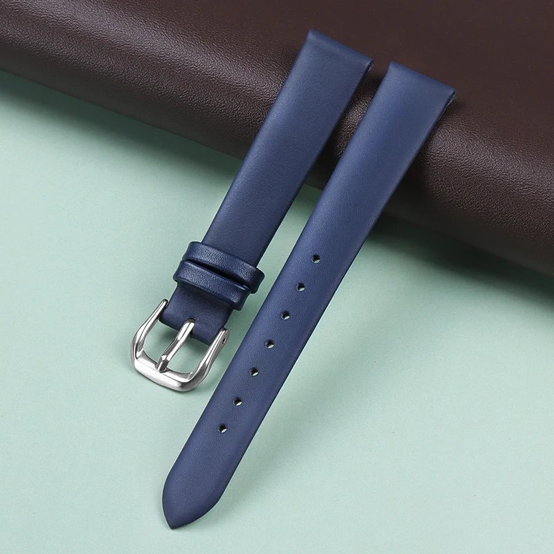 Genuine Leather Watch Bracelet Womens Fashion Watchband Band 6mm 8mm 10mm 12mm 13mm 14mm 15mm 16mm 17mm Small Universal Straps
