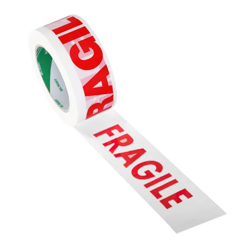 Fragile Tape Roll Red Warning Packing Shipping Tape Caution Tape Barrier Tape Strong Permanent Adhesive Tapes Fragile Red Safety