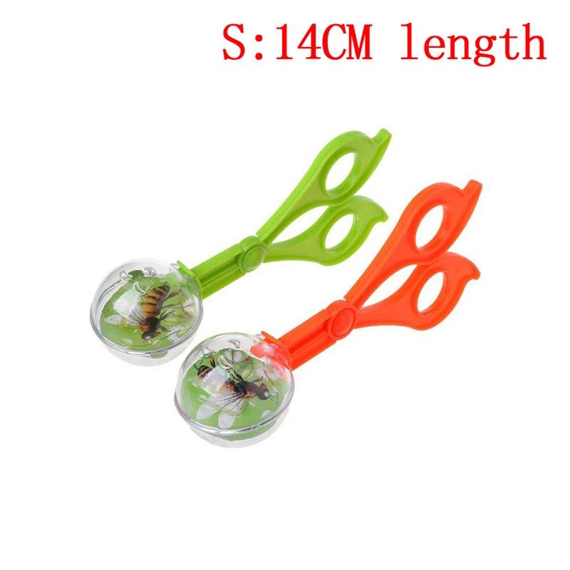 1pc Plastic Bug Insect Catcher Scissors Tongs Tweezers For Kids Children Toy Handy Tool Children Outdoor Adventure Game Toys