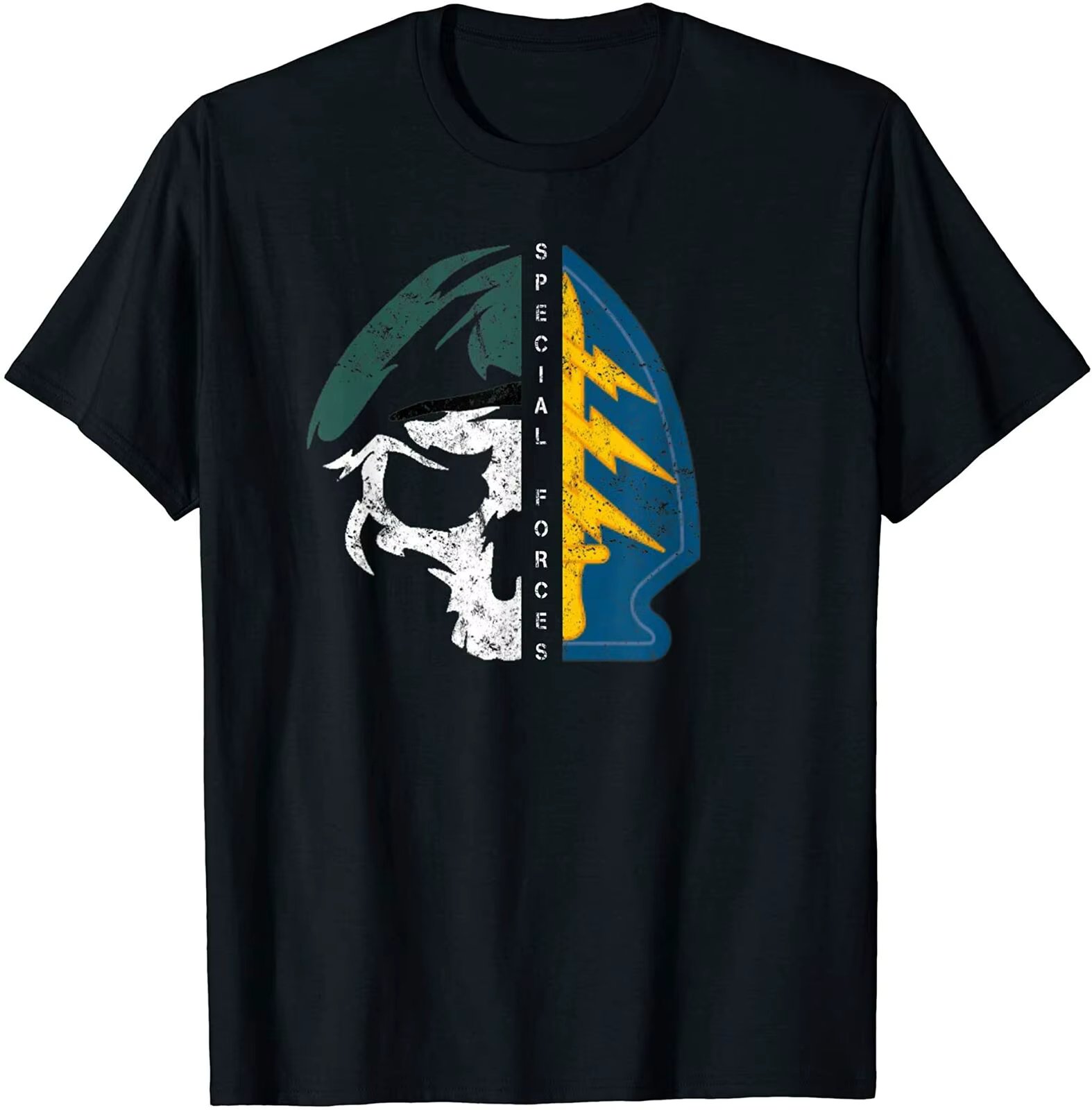 Men tshirt Army Special Forces Green Beret Skull Patch Tee T-Shirt
