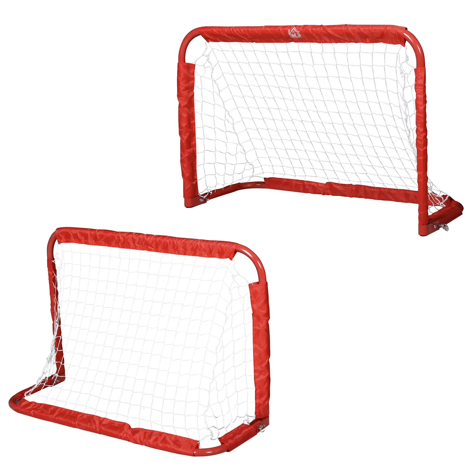HOMCOM 2-Set Garden soccer foldable goals for kids and adults