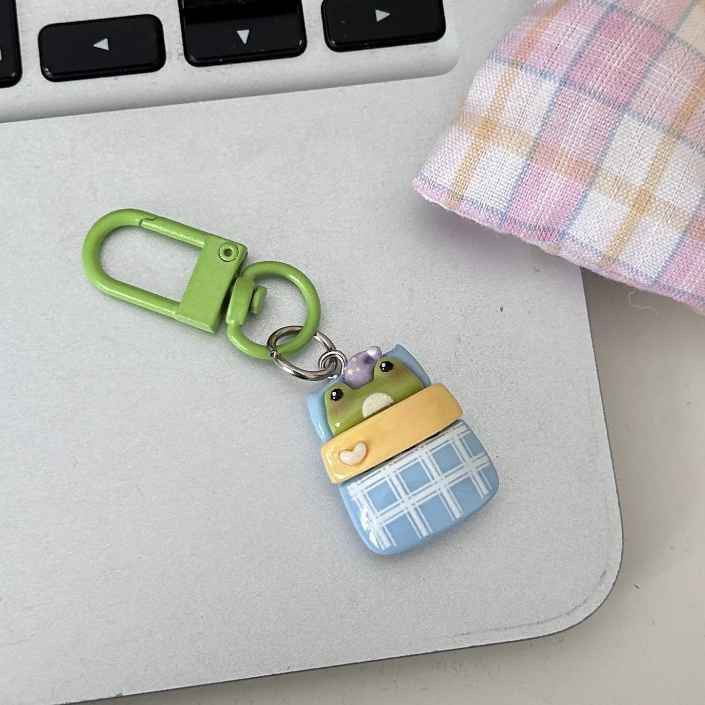 Cute Resin Frog Keychain For Women Couple Cartoon Keyring Bag Backpack Charms Diy Accessories Girl Kids Key Chains Gift