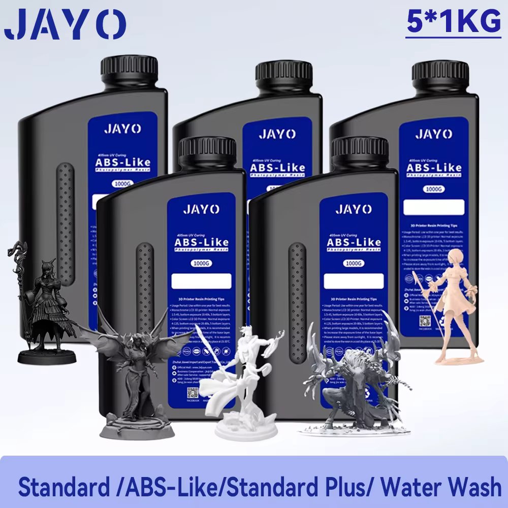 JAYO Standard /ABS-Like/Standard Plus/ Water Wash 3D Printer UV Resin 405nm for LCD 3D Printing Material Quick Curing Resin