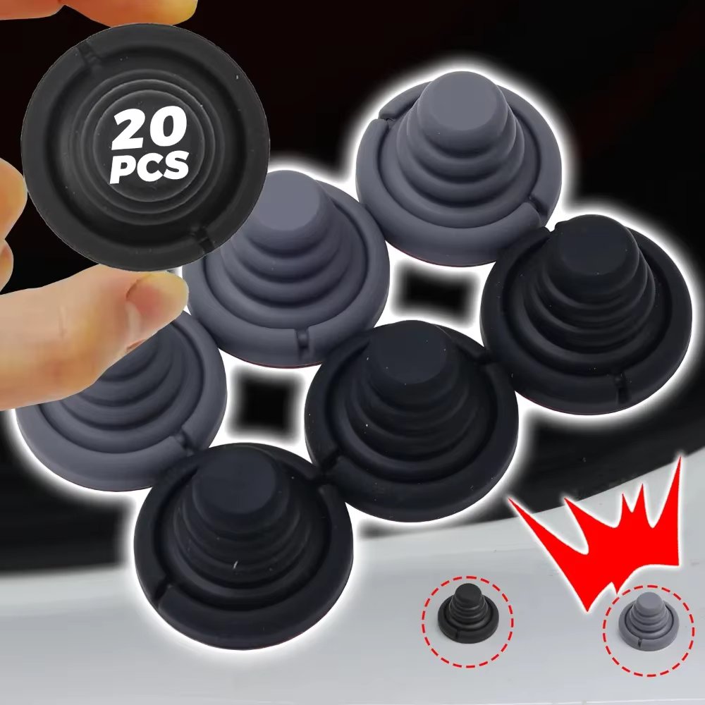 Car Door Anti Collision Cushion Sticker Silicone Shock Absorber Pad Car Hood Rear Trunk Reduce Noise Crashproof Airbag Buffer