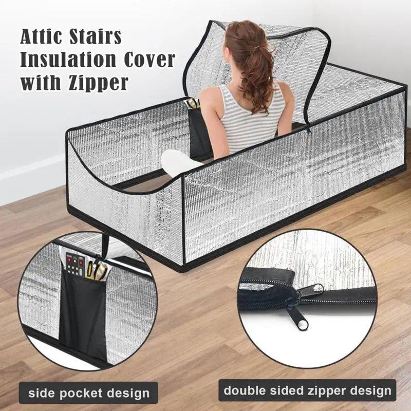 Attic Access Insulation Cover Waterproof Attic Stairs Insulated Cover Fireproof Attic Door Cover Attic Opening Cover for Summer