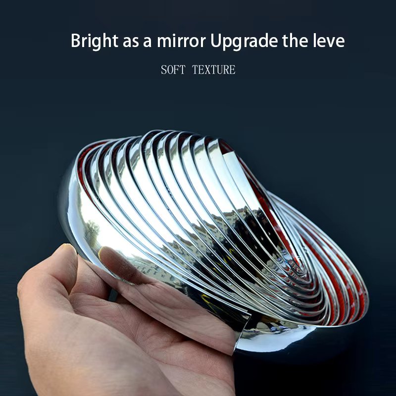  3C/5C Chrome  Trim PVC Universal  Auto Door Bumper Scratch-Proof Protector StickersAnti-Collision Tape Car Door Edge Guard