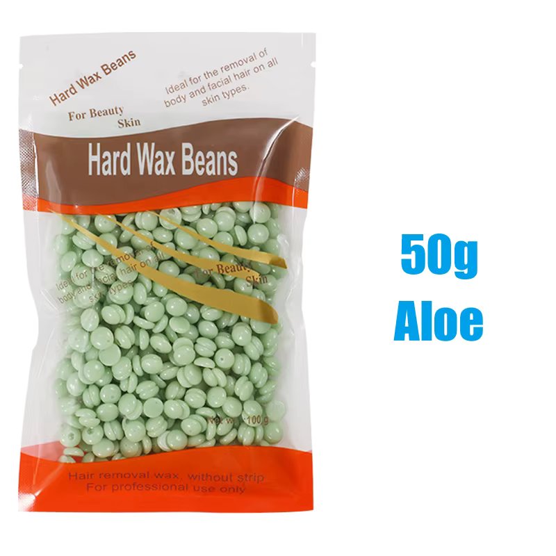 50/200g Hard Waxing Wax for Hair Removal Hot Film Painless Epilator Wax Beans for Wax Heater Machine Body Wax for Wax Warmer Kit