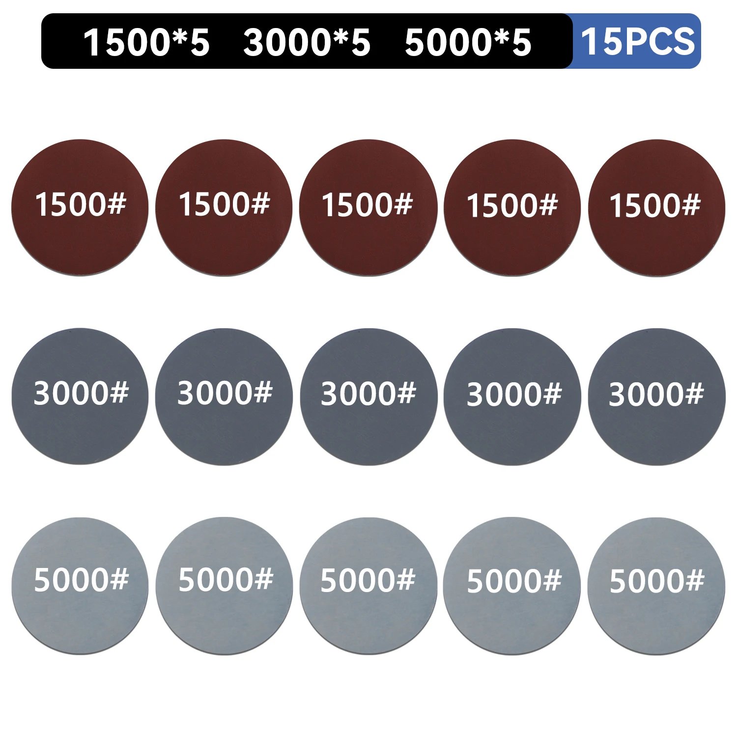 15PCS 1500-3000-5000