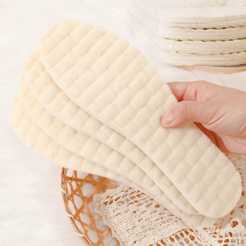 Compressed Natural Fleece Memory Foam Insole Heat-proof Wendid Percup Wole Brush Male and Female