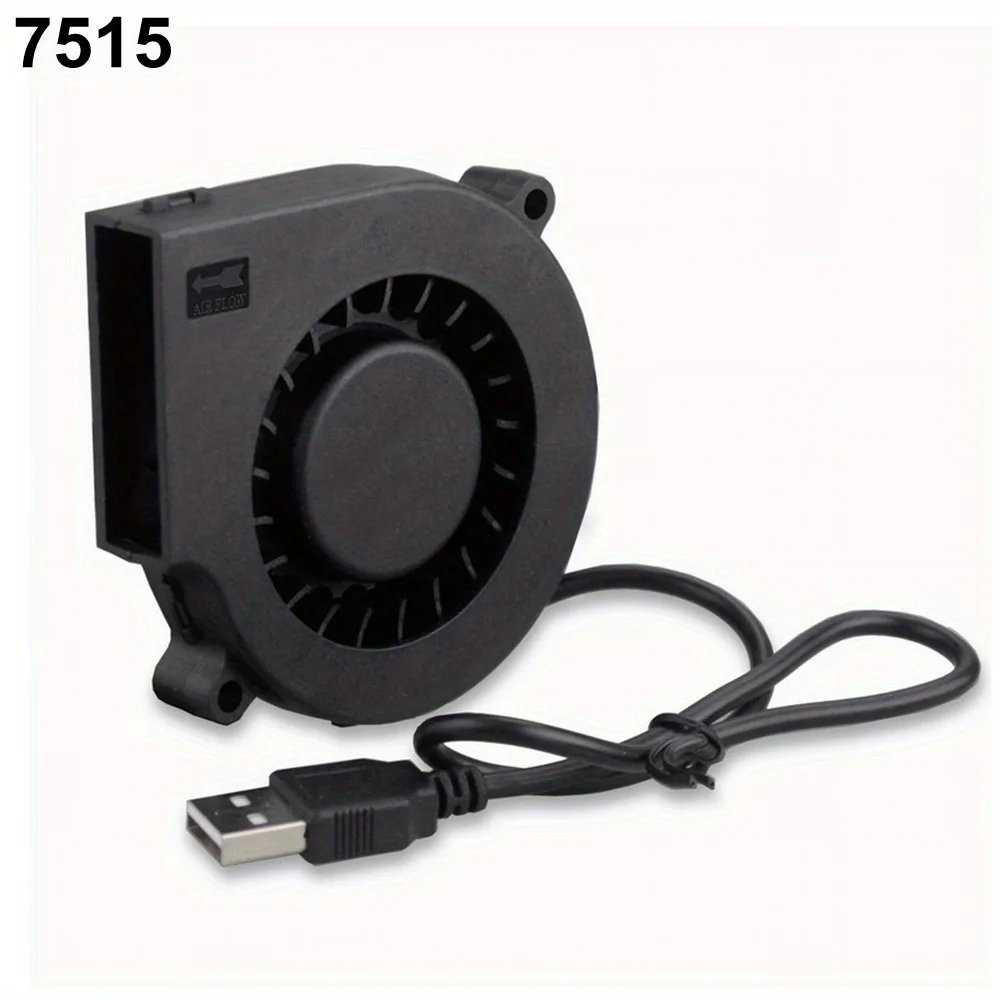 75mm USB Fan Cooling Turbo Blower Brushless 3D Printer 5015 7515 7525 7530 For Extruder DC Cooler Power Inverter Air Pump PC CPU