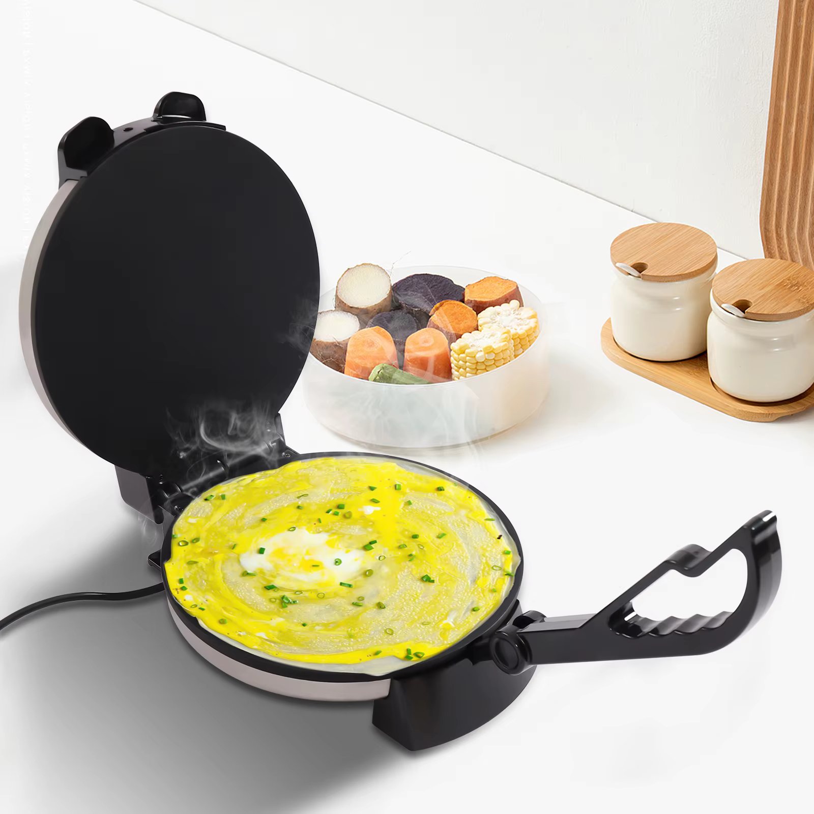 Roti Make - The Automatic Stainless Steel Non-Stick Electric Machine To Indian Style Chapati Tortilla