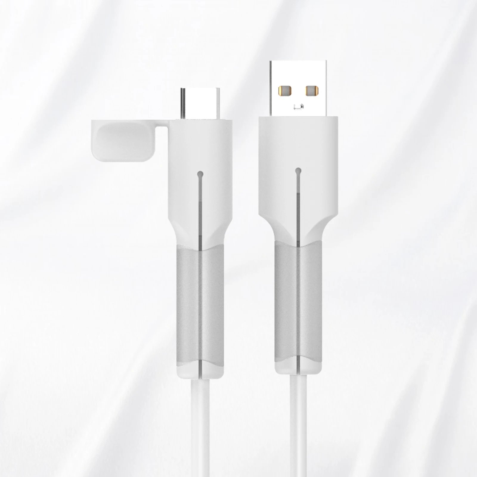 White USB A to C